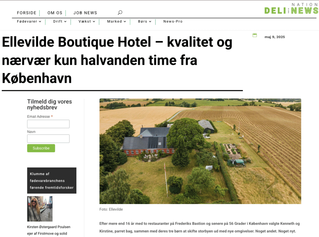 Home page Ellevilde Boutique Hotel