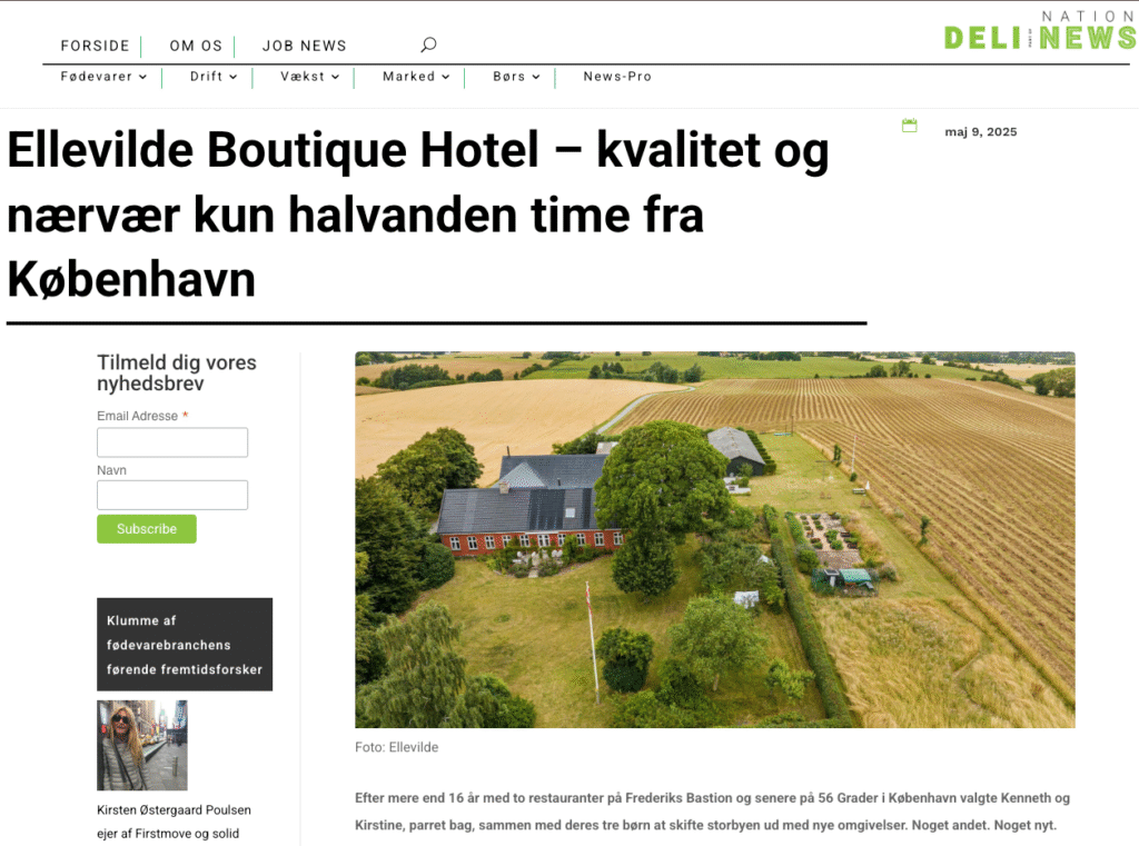 Forside Ellevilde Boutique Hotel