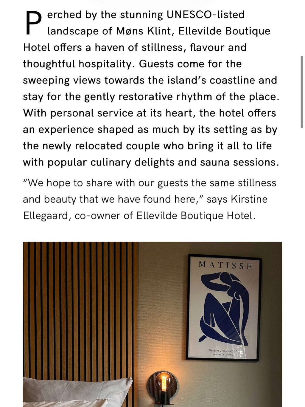 Instagram post from ellevilde.hotel. This post is in position 2.